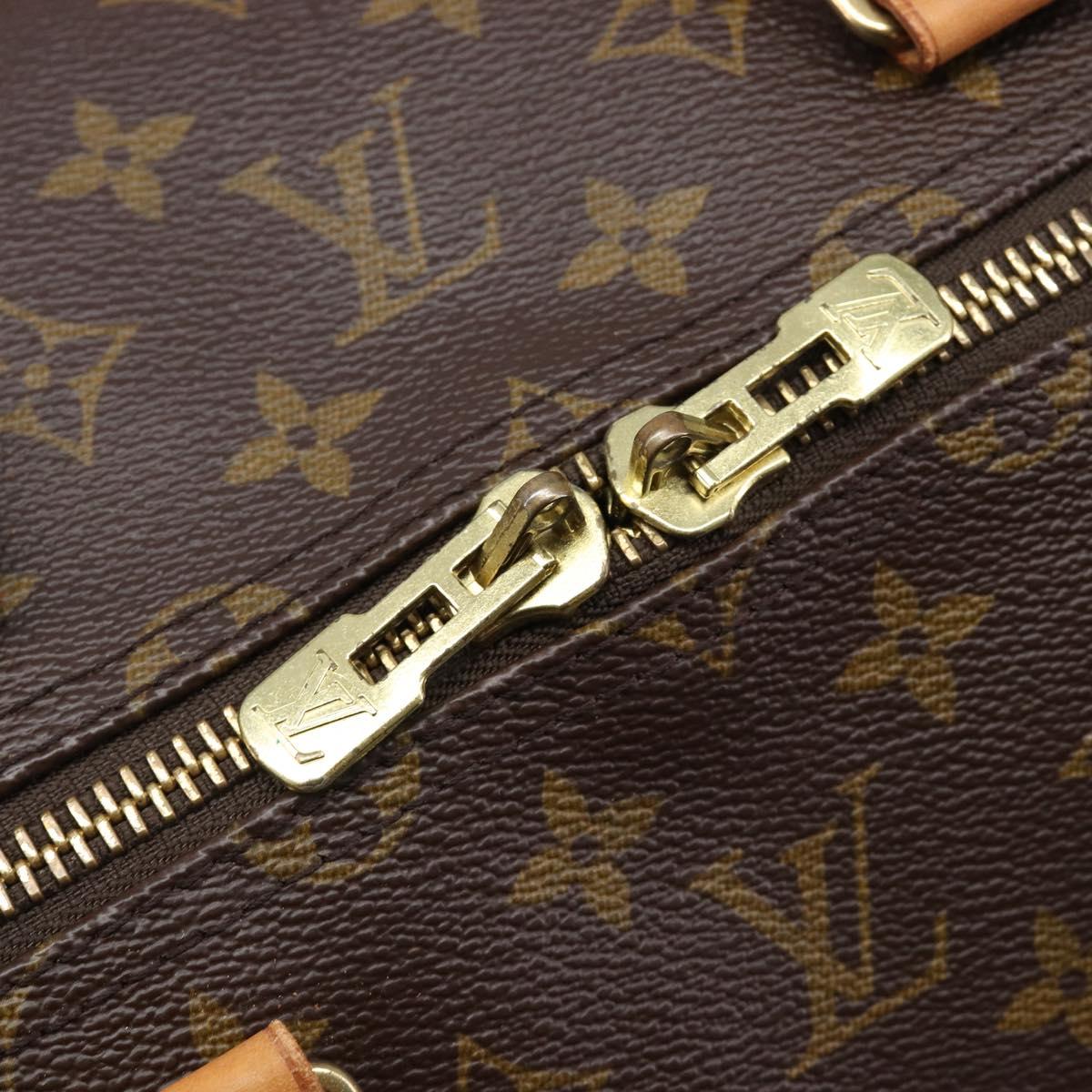 LOUIS VUITTON Monogram Keepall Bandouliere 55 Boston Bag M41414 LV Auth ka5990A