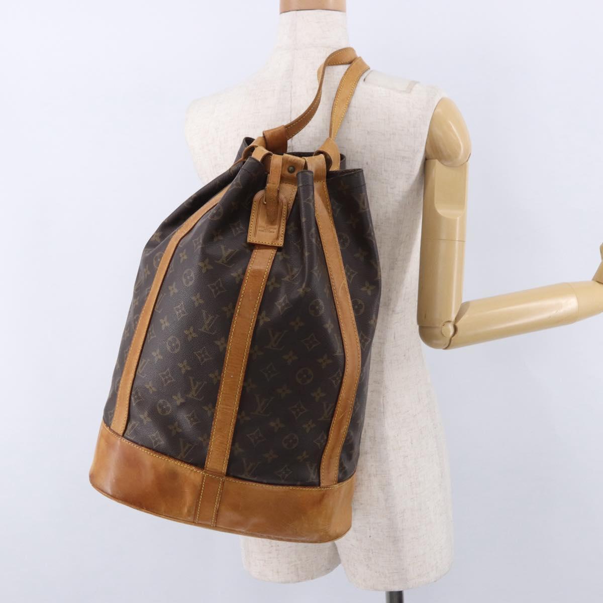 LOUIS VUITTON Monogram Randonnee GM Shoulder Bag M42244 LV Auth ka5991