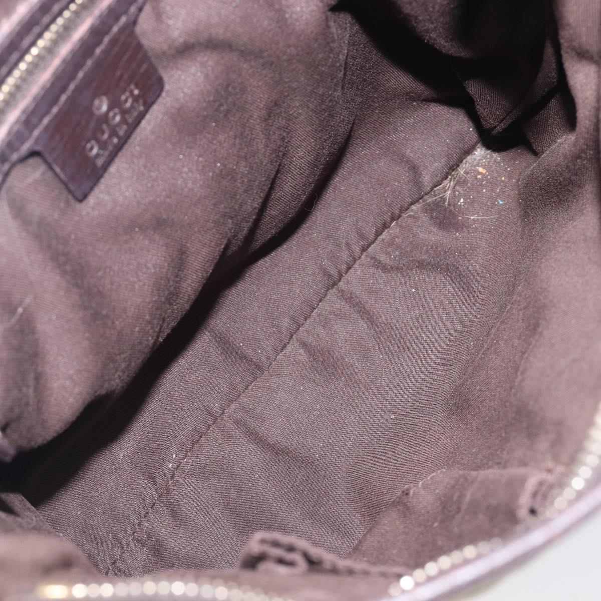 GUCCI GG Canvas Web Sherry Line Shoulder Bag Beige Gold 144388 Auth ka6002