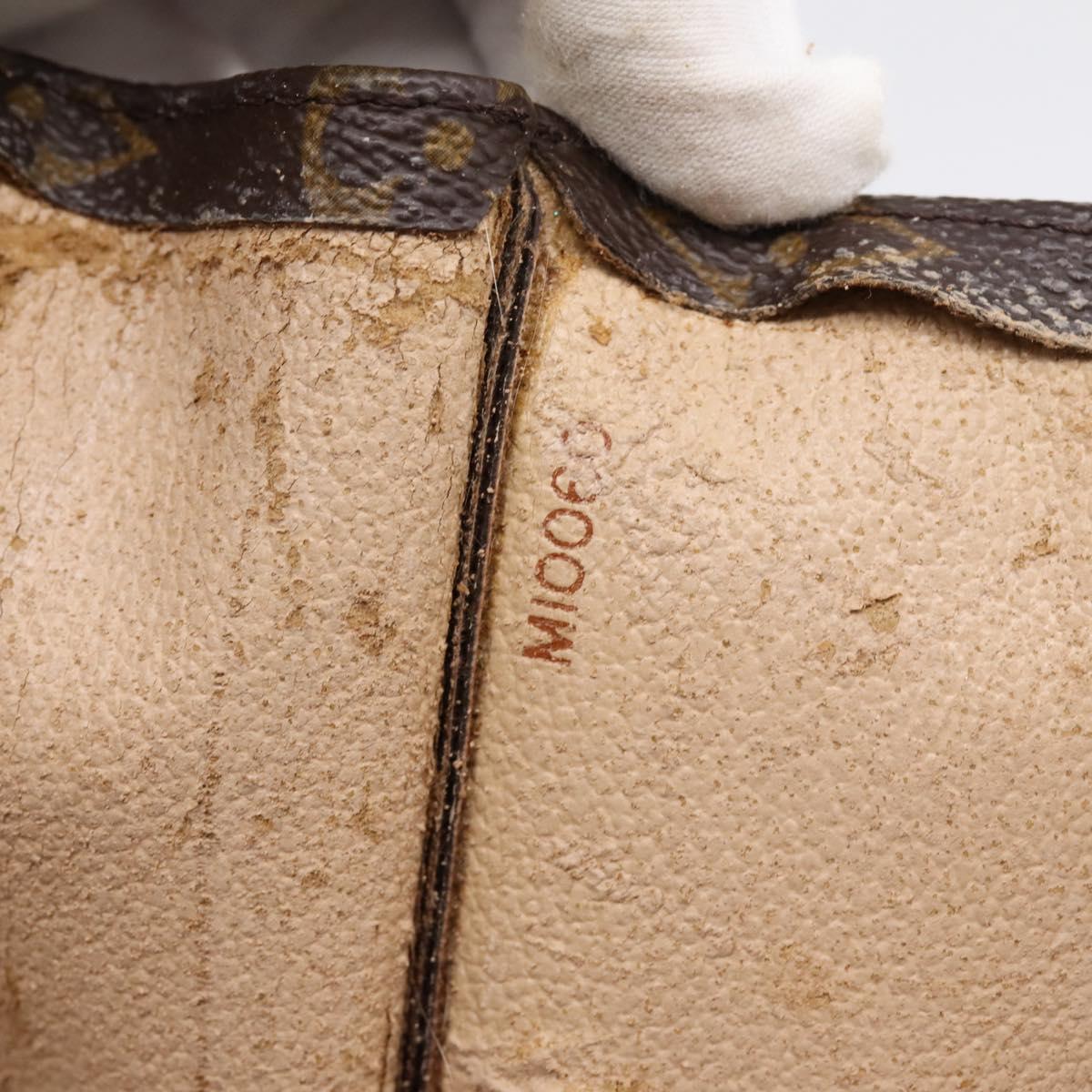 LOUIS VUITTON Monogram Sac Plat Hand Bag M51140 LV Auth ka6009