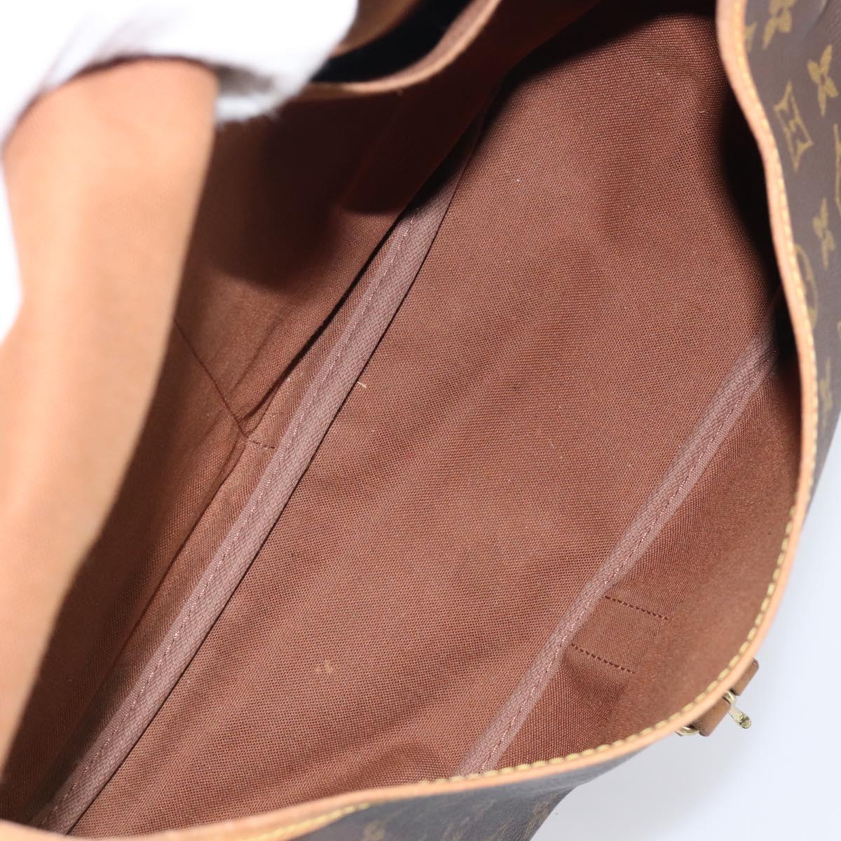 LOUIS VUITTON Monogram Saumur 35 Shoulder Bag M42254 LV Auth ka6011