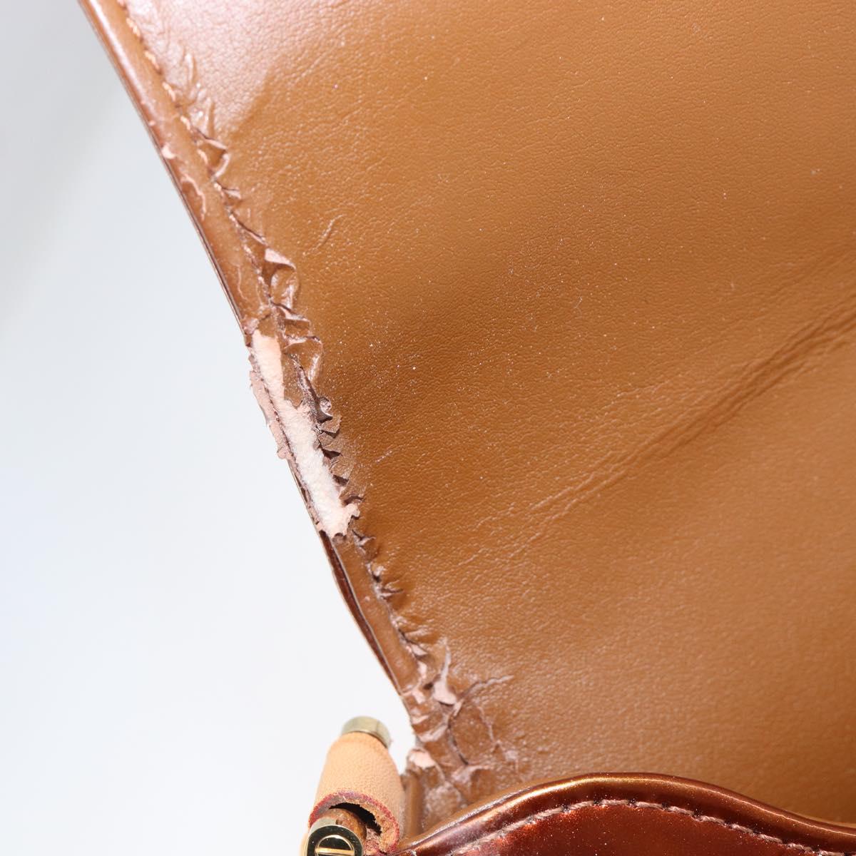 LOUIS VUITTON Monogram Vernis Thompson Street Bag Bronze M91124 LV Auth ka6016