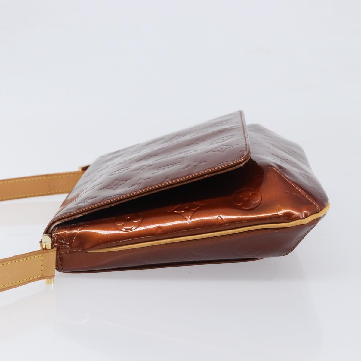 LOUIS VUITTON Monogram Vernis Thompson Street Bag Bronze M91124 LV Auth ka6016