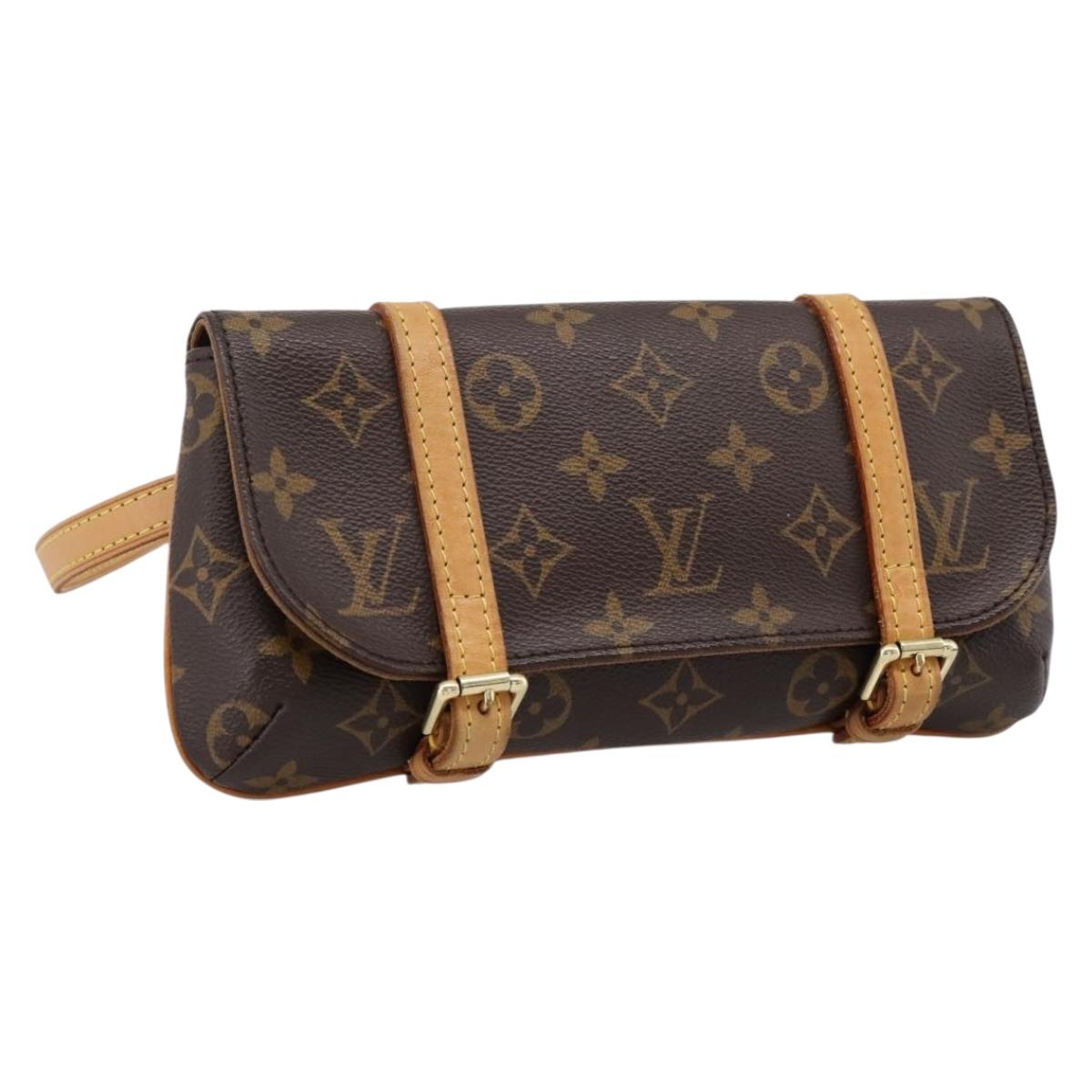 LOUIS VUITTON Monogram Pochette Marrell Waist bag M51159 LV Auth ka6017V