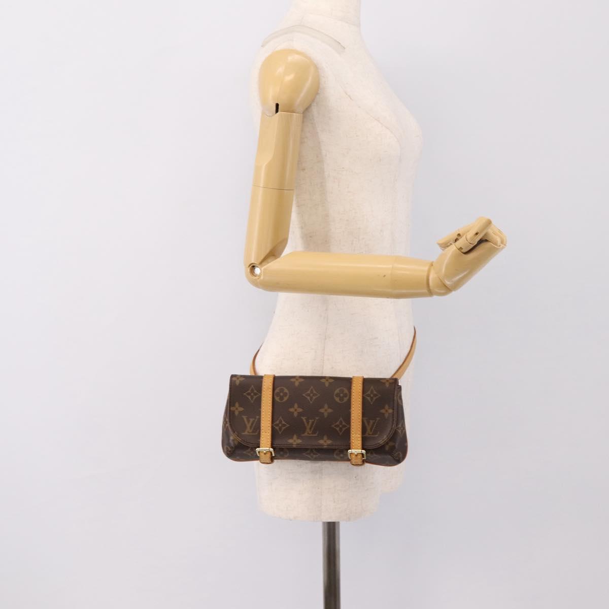 LOUIS VUITTON Monogram Pochette Marrell Waist bag M51159 LV Auth ka6017V