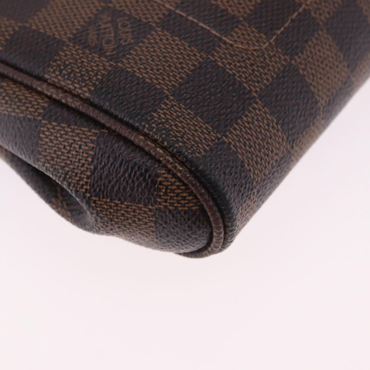 LOUIS VUITTON Damier Ebene Favorit PM Shoulder Bag 2way N41276 LV Auth ka6018V
