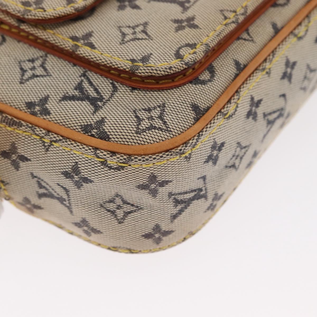 LOUIS VUITTON Monogram Mini Juliet MM Shoulder Bag Blue M92004 LV Auth ka602