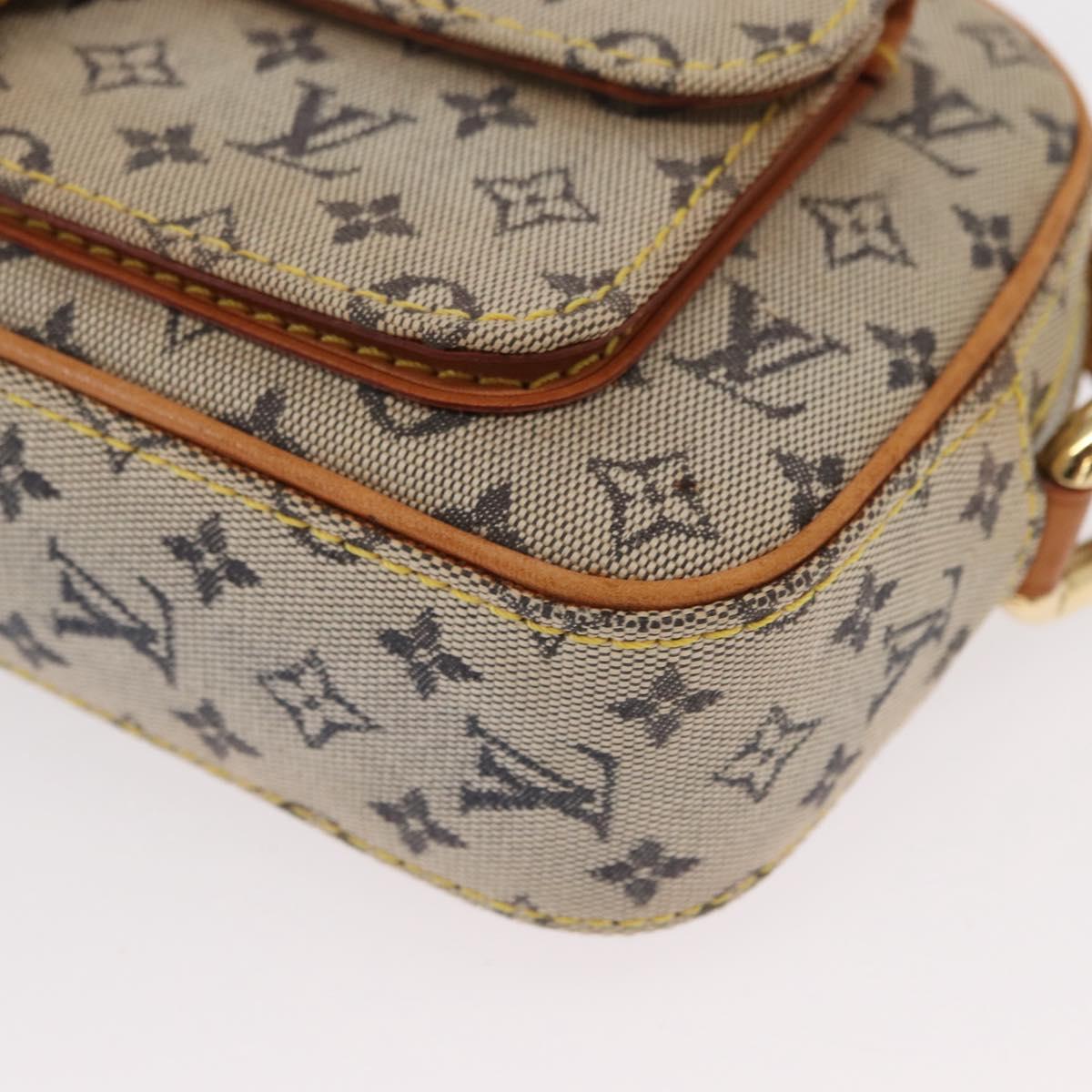 LOUIS VUITTON Monogram Mini Juliet MM Shoulder Bag Blue M92004 LV Auth ka602