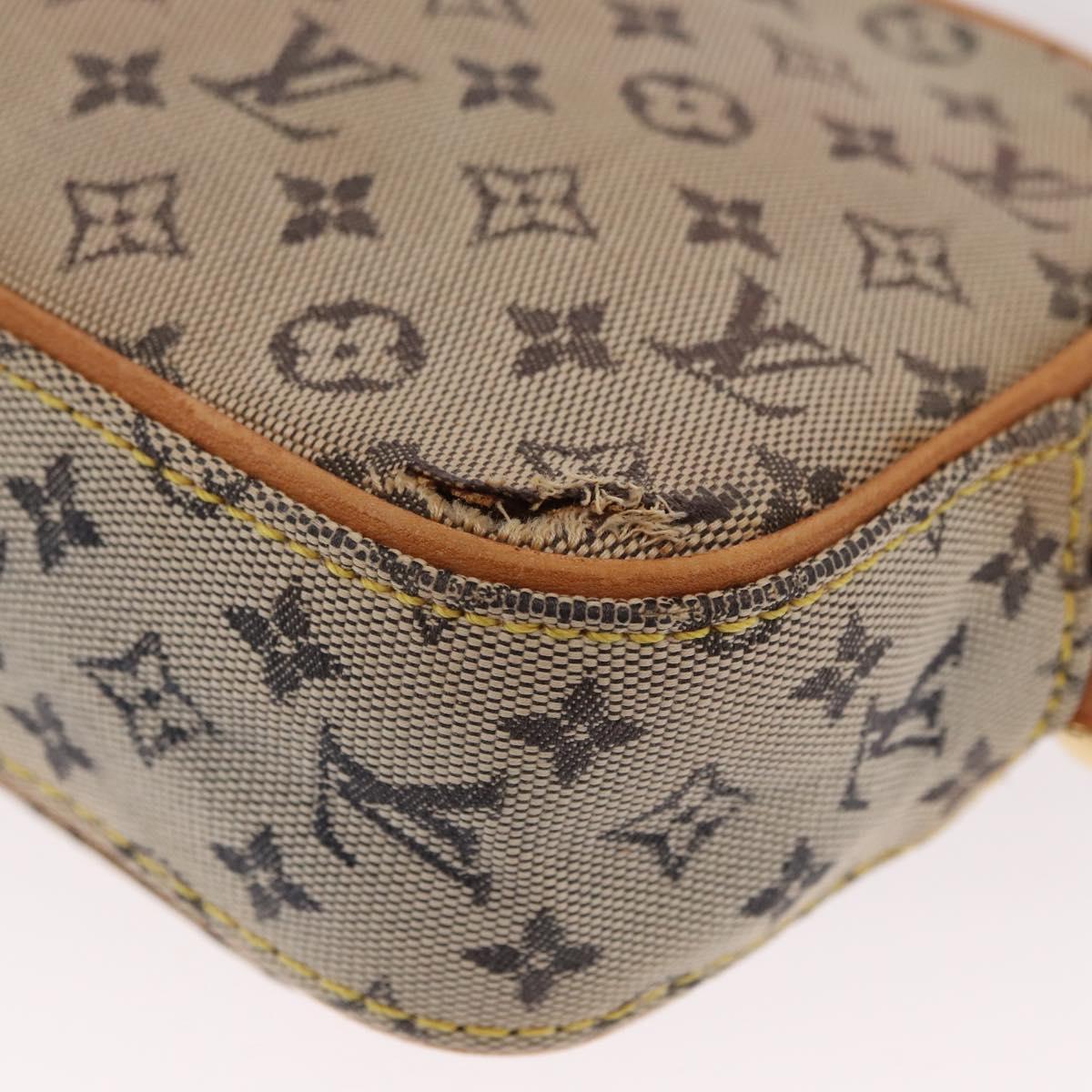 LOUIS VUITTON Monogram Mini Juliet MM Shoulder Bag Blue M92004 LV Auth ka602
