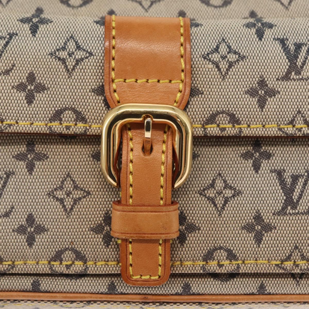 LOUIS VUITTON Monogram Mini Juliet MM Shoulder Bag Blue M92004 LV Auth ka602