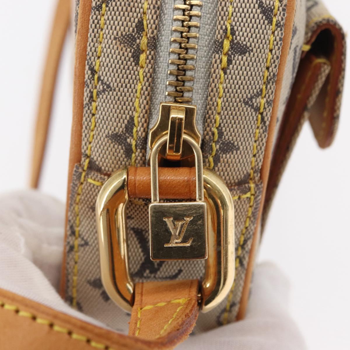 LOUIS VUITTON Monogram Mini Juliet MM Shoulder Bag Blue M92004 LV Auth ka602