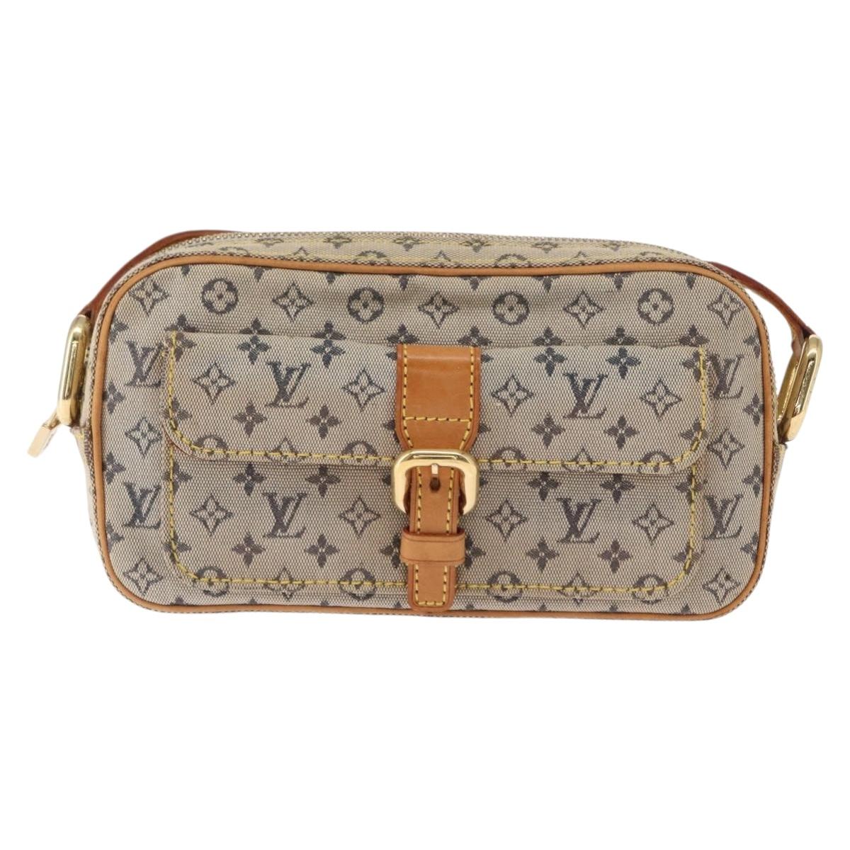 LOUIS VUITTON Monogram Mini Juliet MM Shoulder Bag Blue M92004 LV Auth ka602