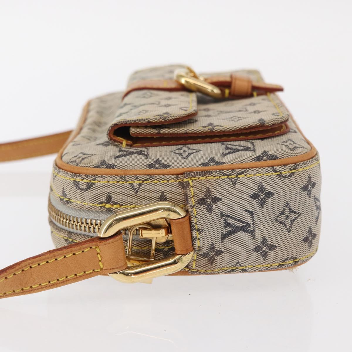 LOUIS VUITTON Monogram Mini Juliet MM Shoulder Bag Blue M92004 LV Auth ka602