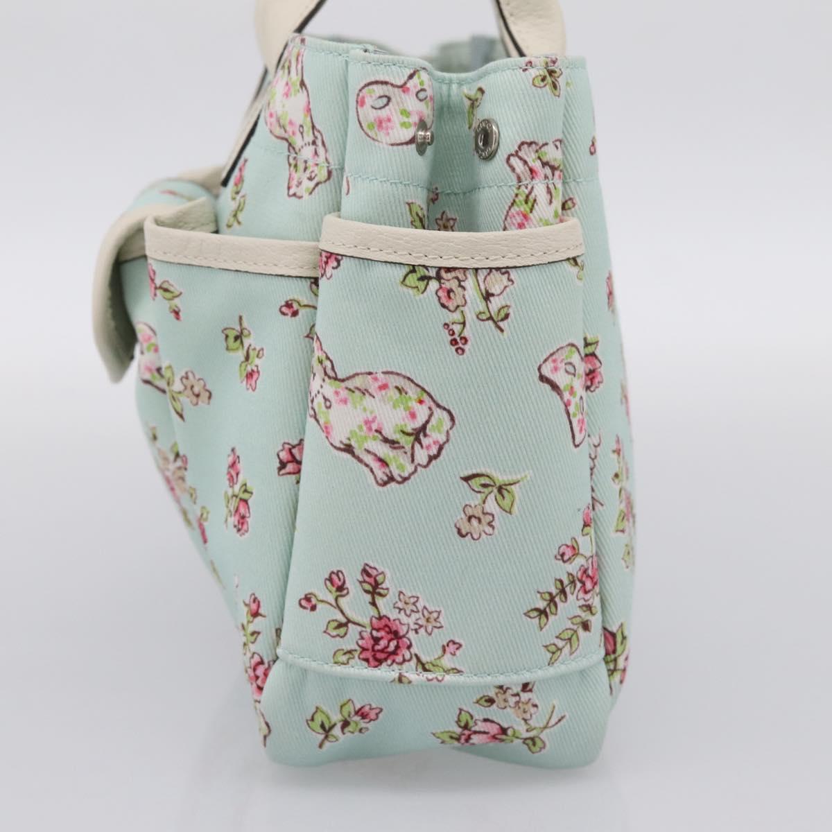 GUCCI Hand Bag Canvas Light Blue 628159 Auth ka6023V