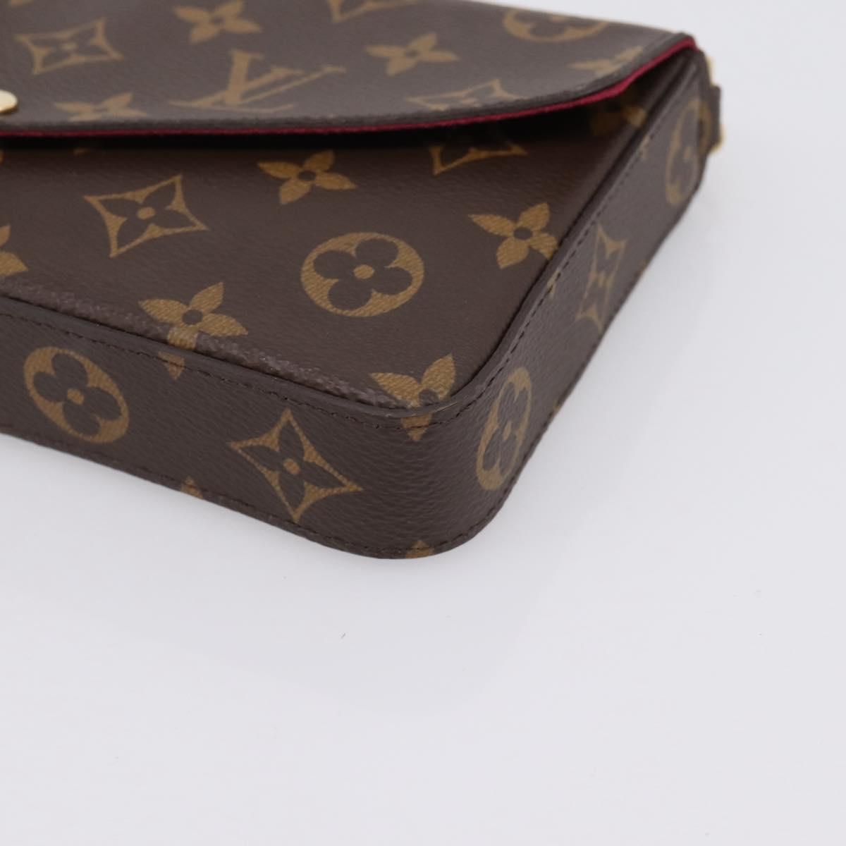 LOUIS VUITTON Monogram Wallet Pochette Felice Shoulder Bag M61276 Auth ka6025V