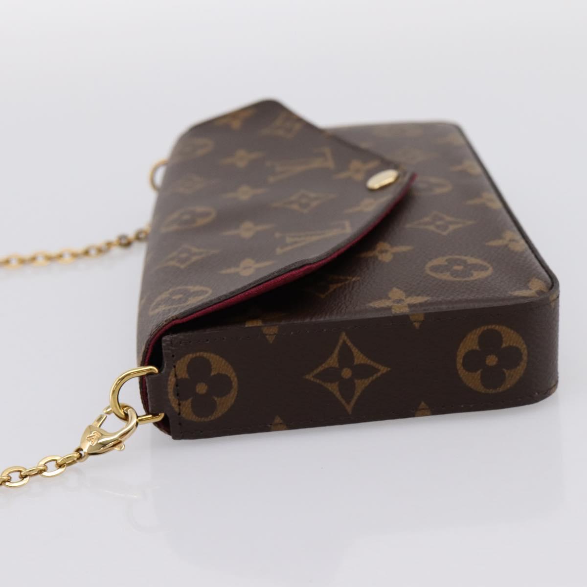 LOUIS VUITTON Monogram Wallet Pochette Felice Shoulder Bag M61276 Auth ka6025V
