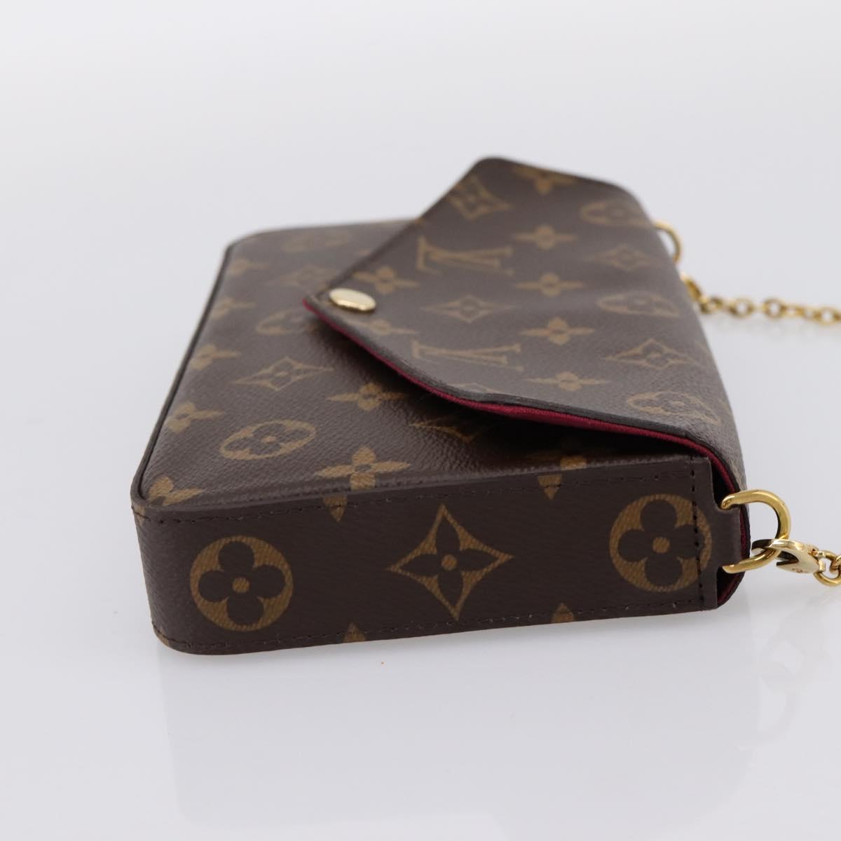 LOUIS VUITTON Monogram Wallet Pochette Felice Shoulder Bag M61276 Auth ka6025V