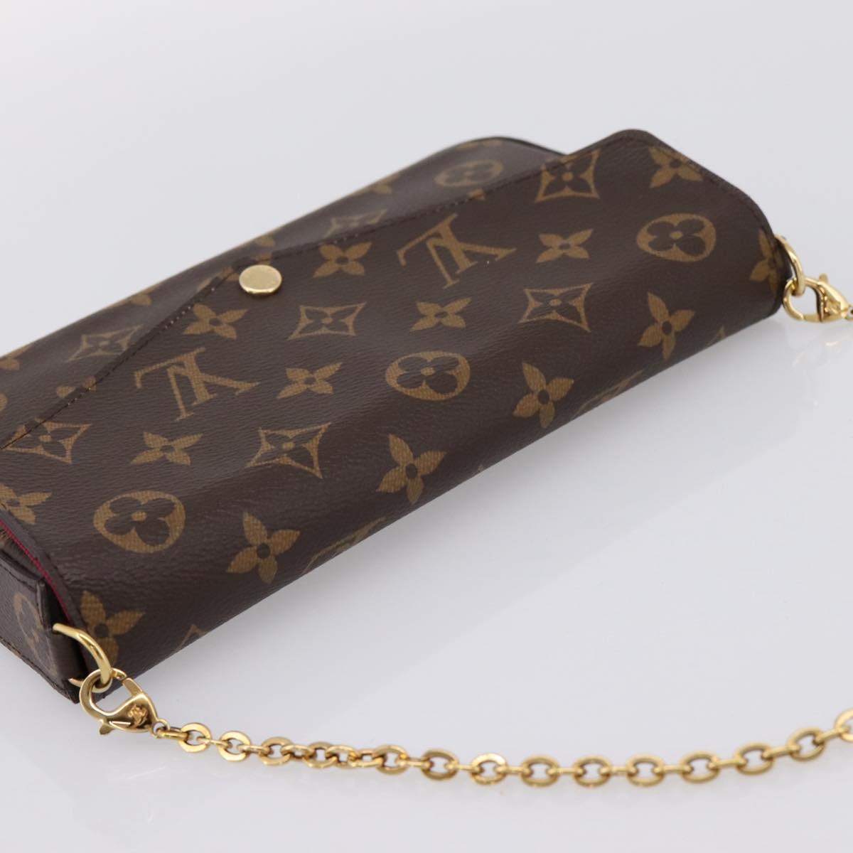 LOUIS VUITTON Monogram Wallet Pochette Felice Shoulder Bag M61276 Auth ka6025V