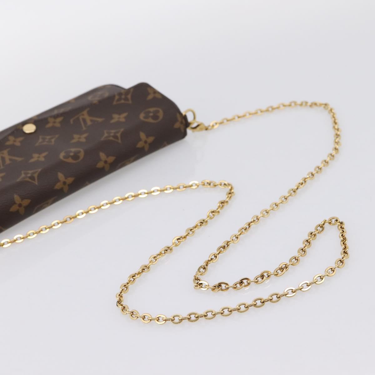 LOUIS VUITTON Monogram Wallet Pochette Felice Shoulder Bag M61276 Auth ka6025V