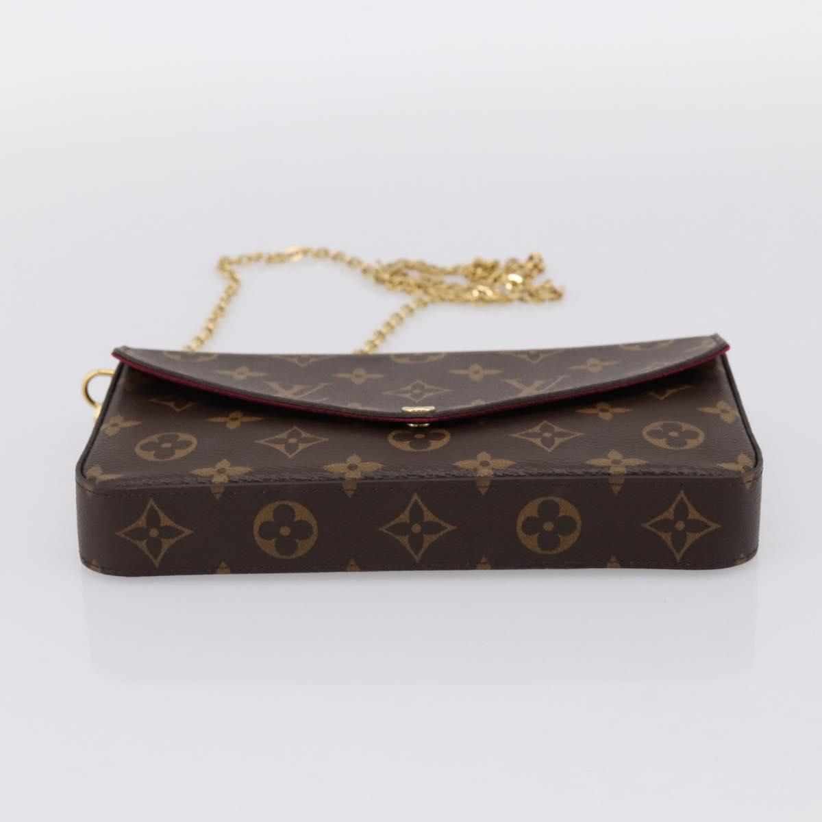 LOUIS VUITTON Monogram Wallet Pochette Felice Shoulder Bag M61276 Auth ka6025V