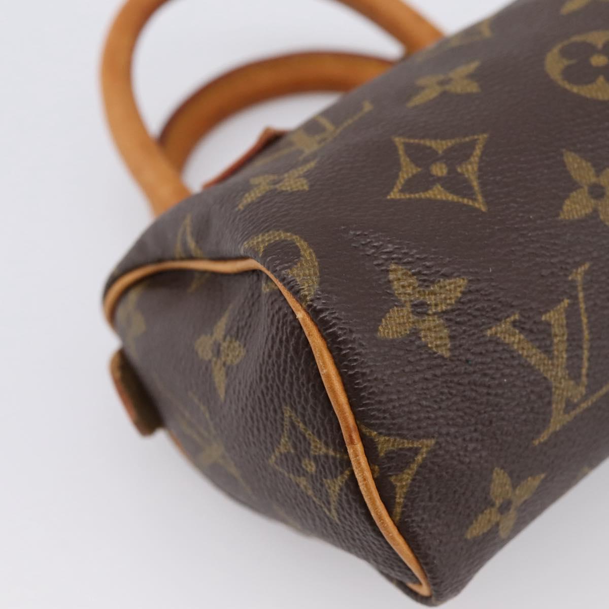 LOUIS VUITTON Monogram Mini Speedy Hand Bag M41534 LV Auth ka6031A