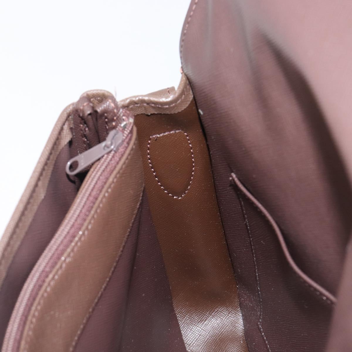 Burberrys Nova Check Shoulder Bag Canvas Beige Gold Auth ka6035