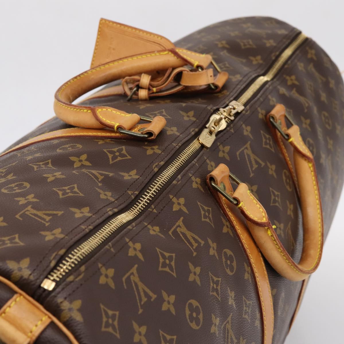 LOUIS VUITTON Monogram Keepall Bandouliere 60 Boston Bag M41412 LV Auth ka6038A