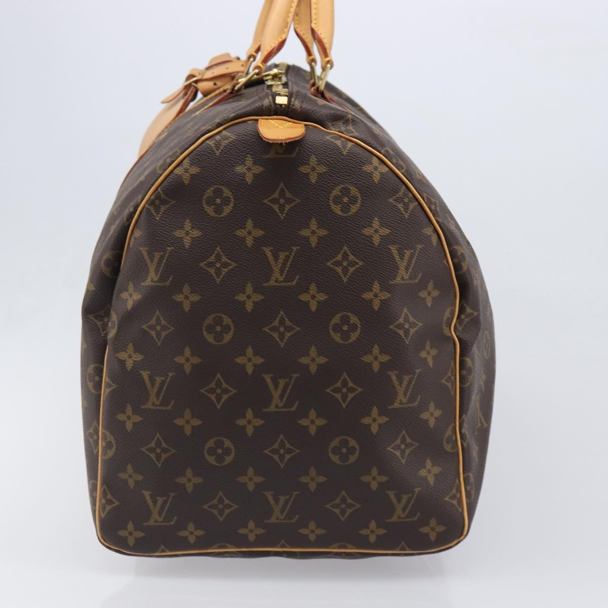 LOUIS VUITTON Monogram Keepall 55 Boston Bag M41424 LV Auth ka6039V