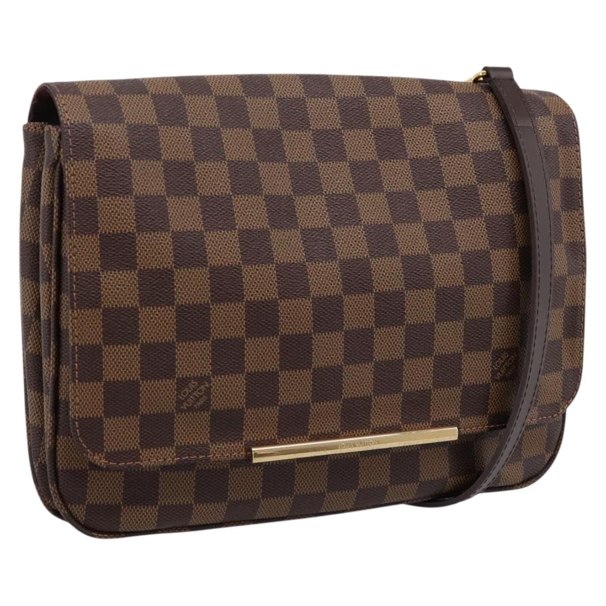 LOUIS VUITTON Damier Ebene Hoxton PM Shoulder Bag N41257 LV Auth ka6040V