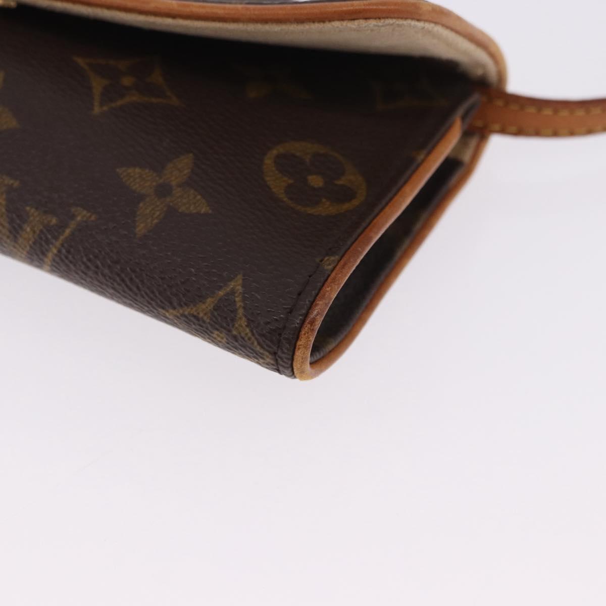 LOUIS VUITTON Monogram Pochette Twin PM Shoulder Bag M51854 LV Auth ka6047
