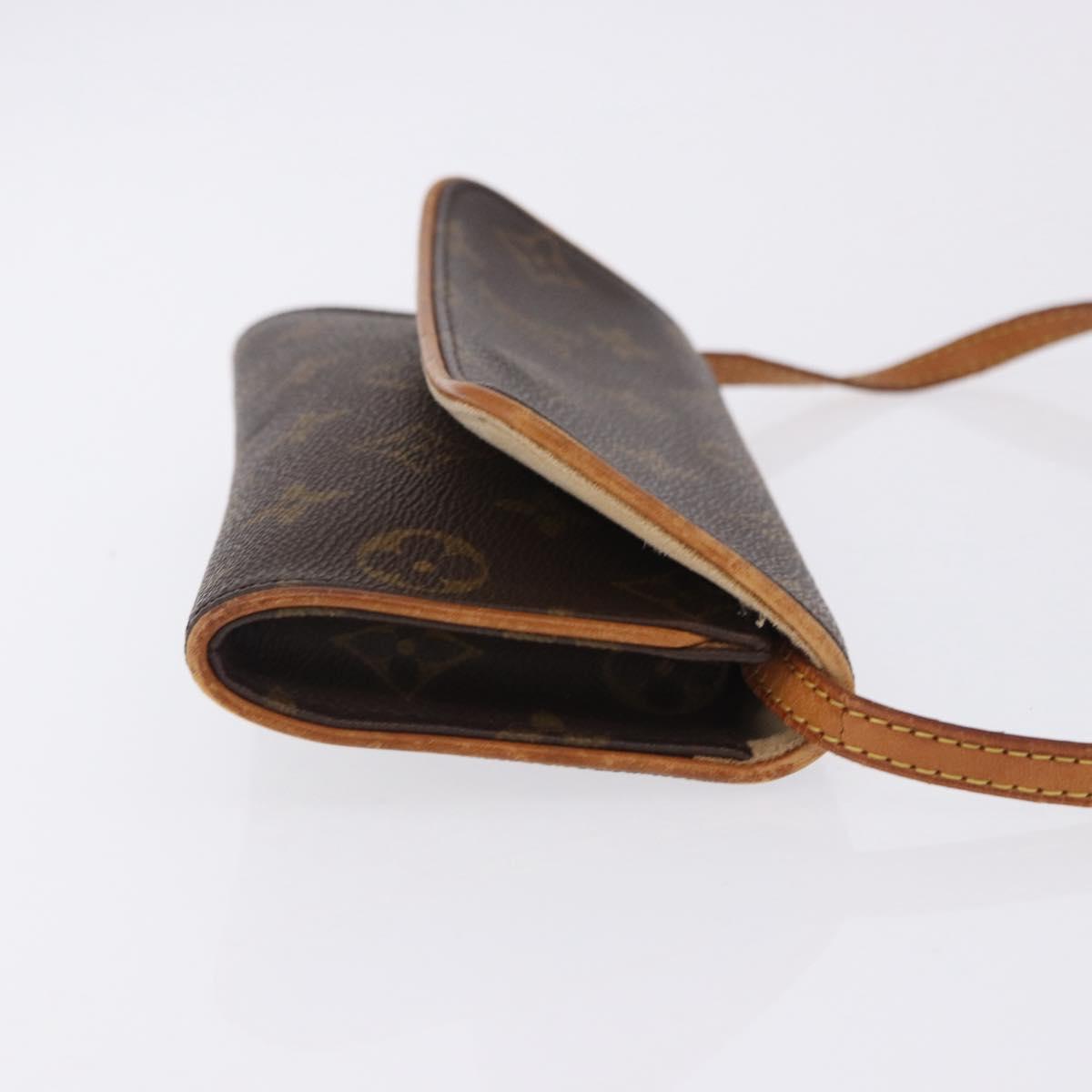 LOUIS VUITTON Monogram Pochette Twin PM Shoulder Bag M51854 LV Auth ka6047