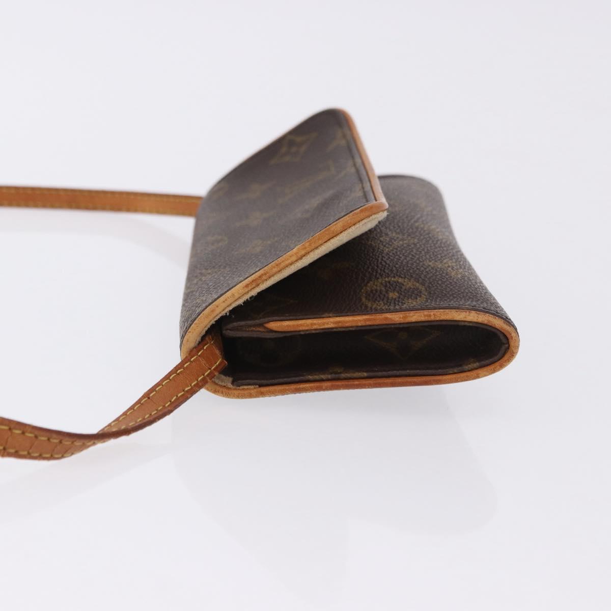 LOUIS VUITTON Monogram Pochette Twin PM Shoulder Bag M51854 LV Auth ka6047