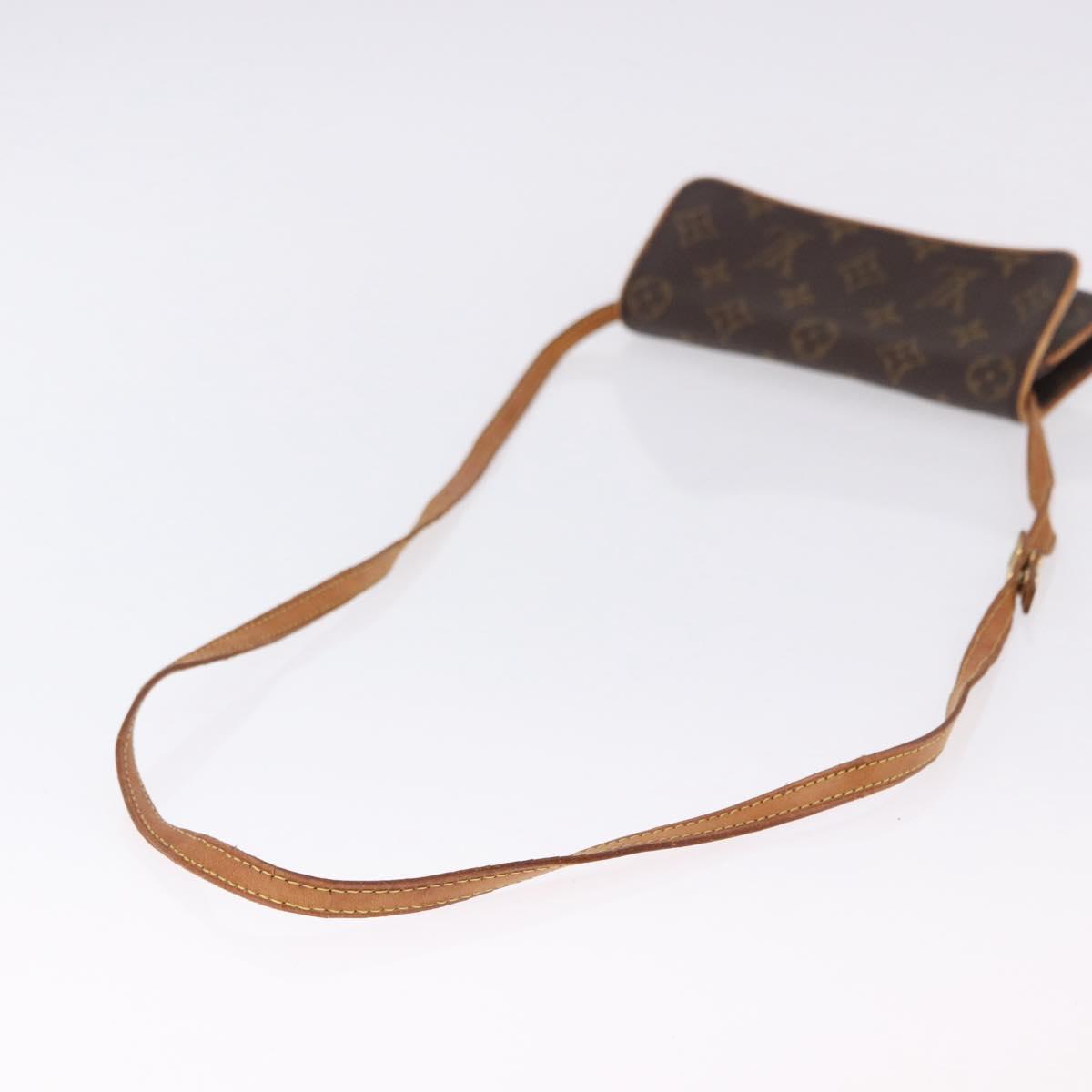 LOUIS VUITTON Monogram Pochette Twin PM Shoulder Bag M51854 LV Auth ka6047