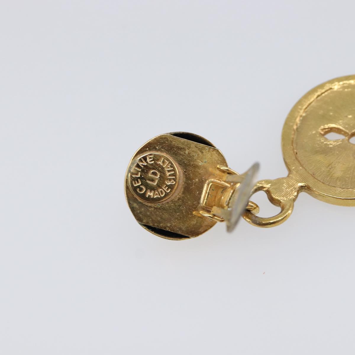GIVENCHY Celine Earring metal 2 Set Gold Tone Auth ka6049