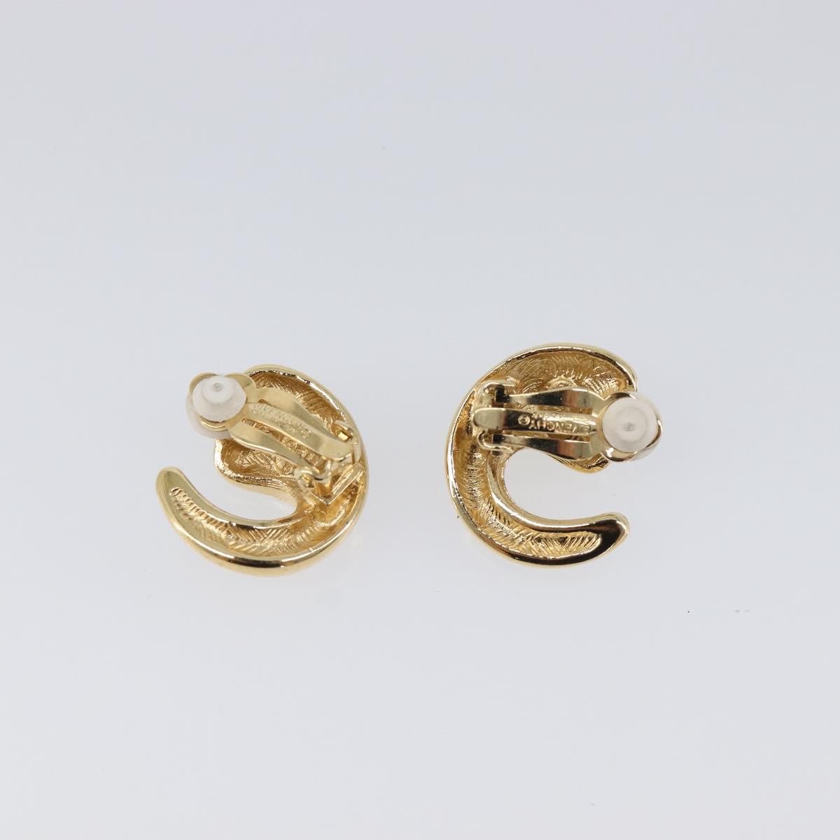 GIVENCHY Celine Earring metal 2 Set Gold Tone Auth ka6049