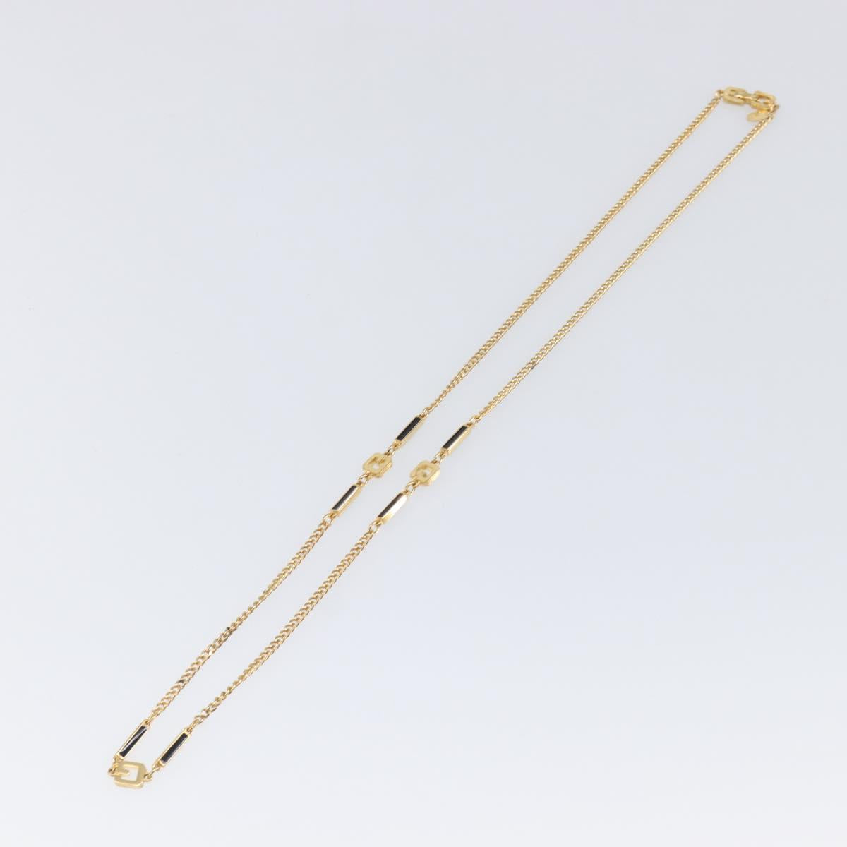 GIVENCHY Necklace metal Gold Auth ka6050