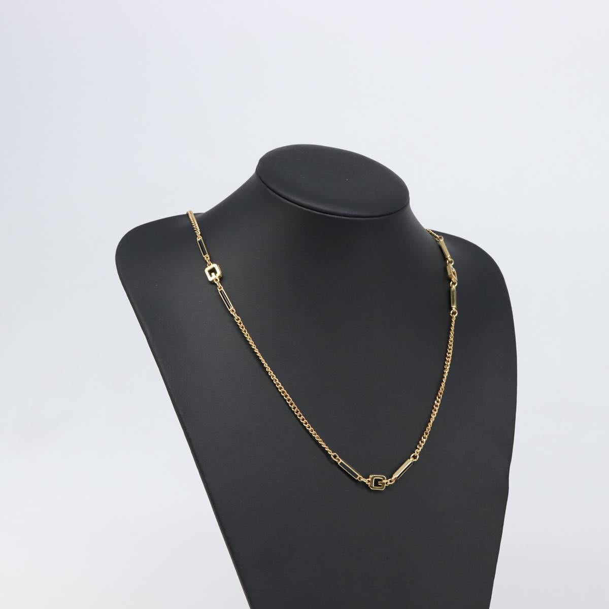 GIVENCHY Necklace metal Gold Auth ka6050