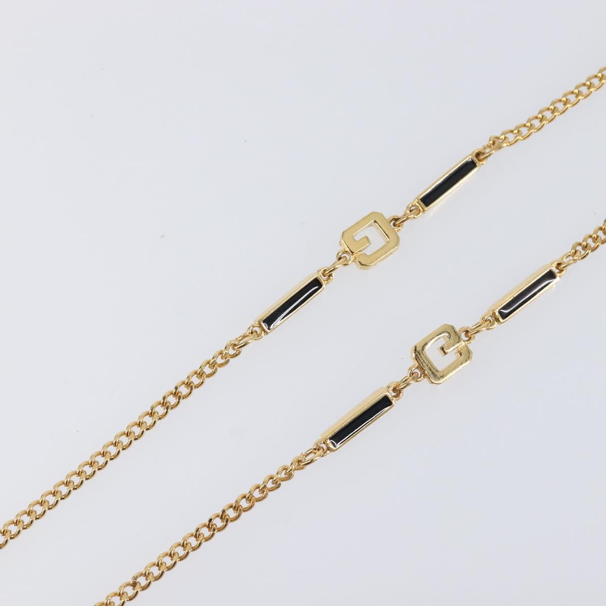 GIVENCHY Necklace metal Gold Auth ka6050