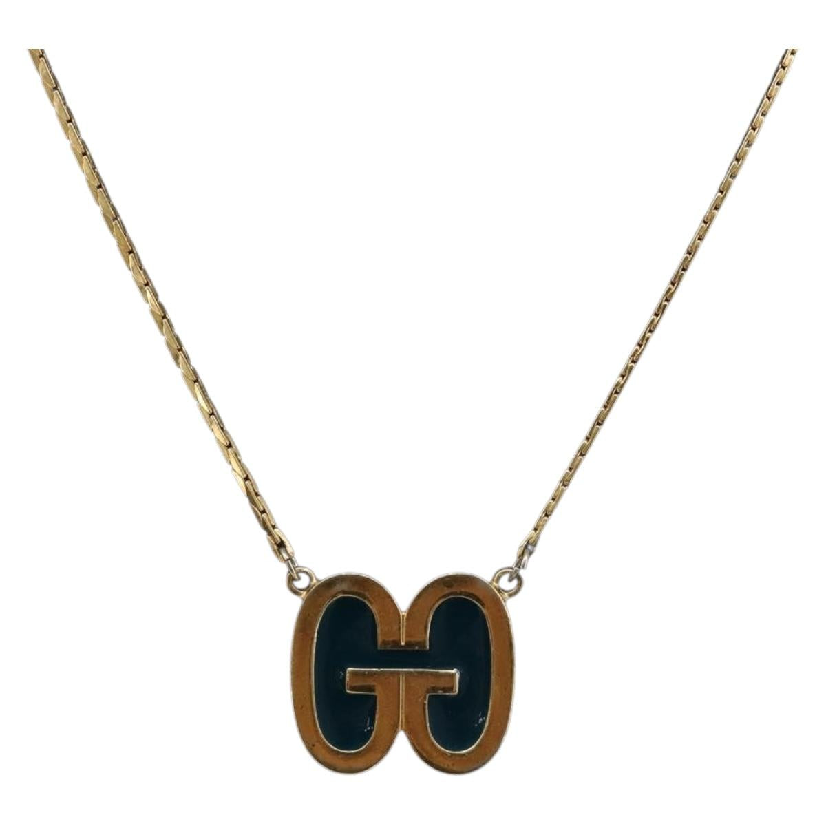 GIVENCHY Necklace metal Gold Auth ka6052