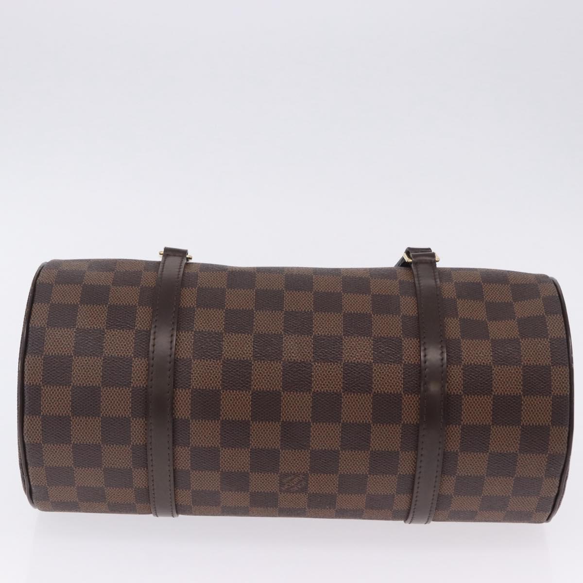 LOUIS VUITTON Damier Ebene Papillon 30 Hand Bag N51303 LV Auth ka6057V