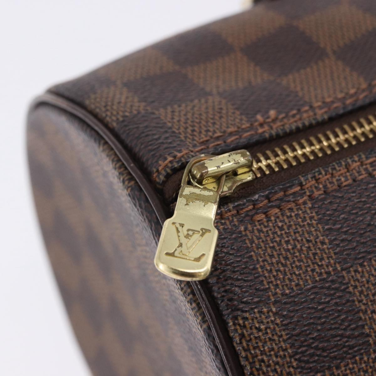 LOUIS VUITTON Damier Ebene Papillon 30 Hand Bag N51303 LV Auth ka6057V