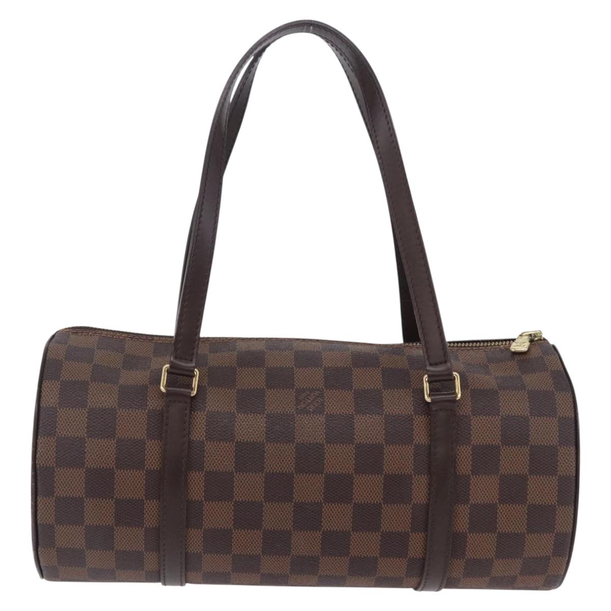 LOUIS VUITTON Damier Ebene Papillon 30 Hand Bag N51303 LV Auth ka6057V