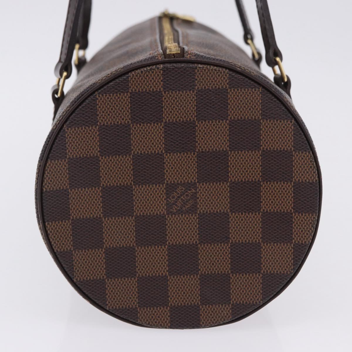LOUIS VUITTON Damier Ebene Papillon 30 Hand Bag N51303 LV Auth ka6057V