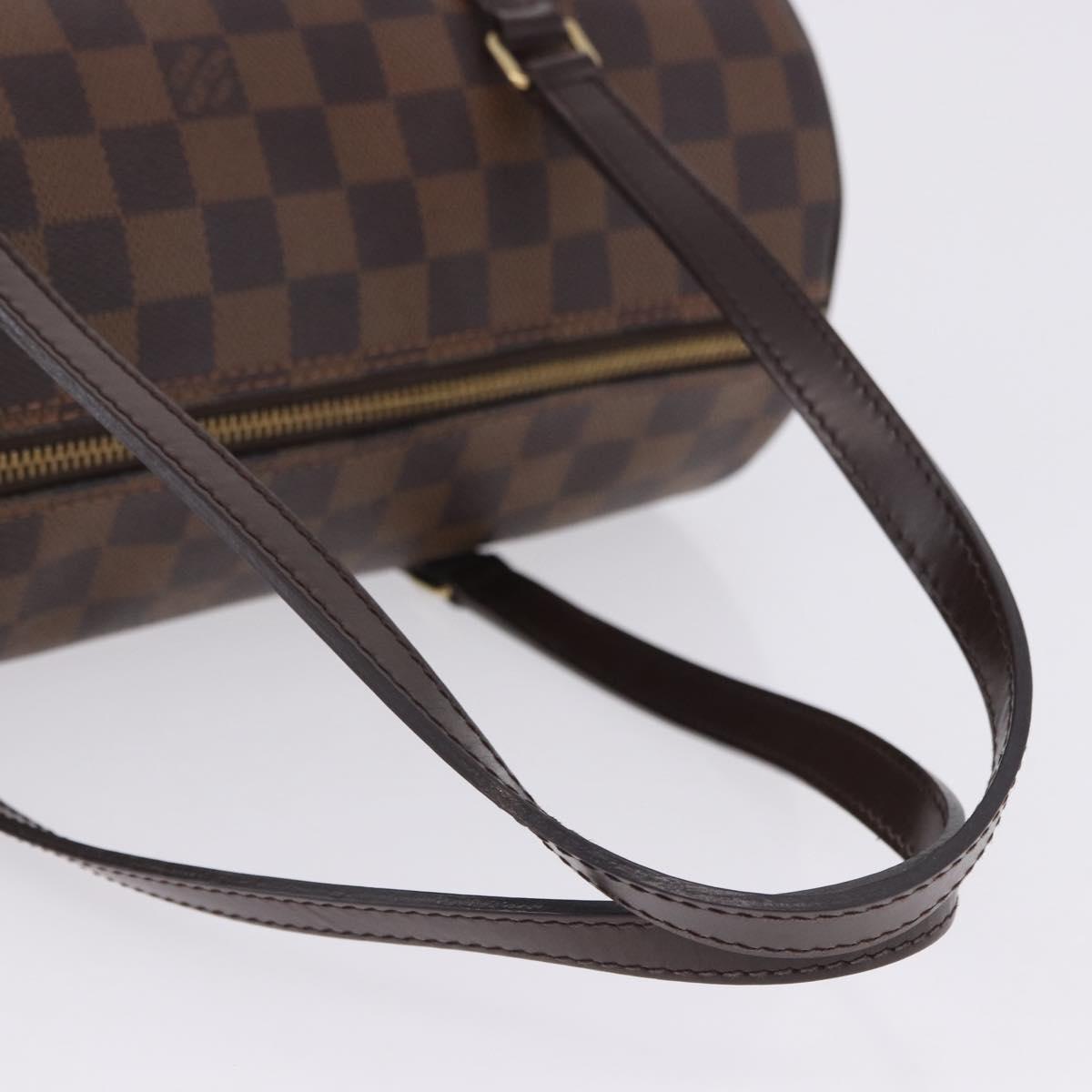 LOUIS VUITTON Damier Ebene Papillon 30 Hand Bag N51303 LV Auth ka6057V