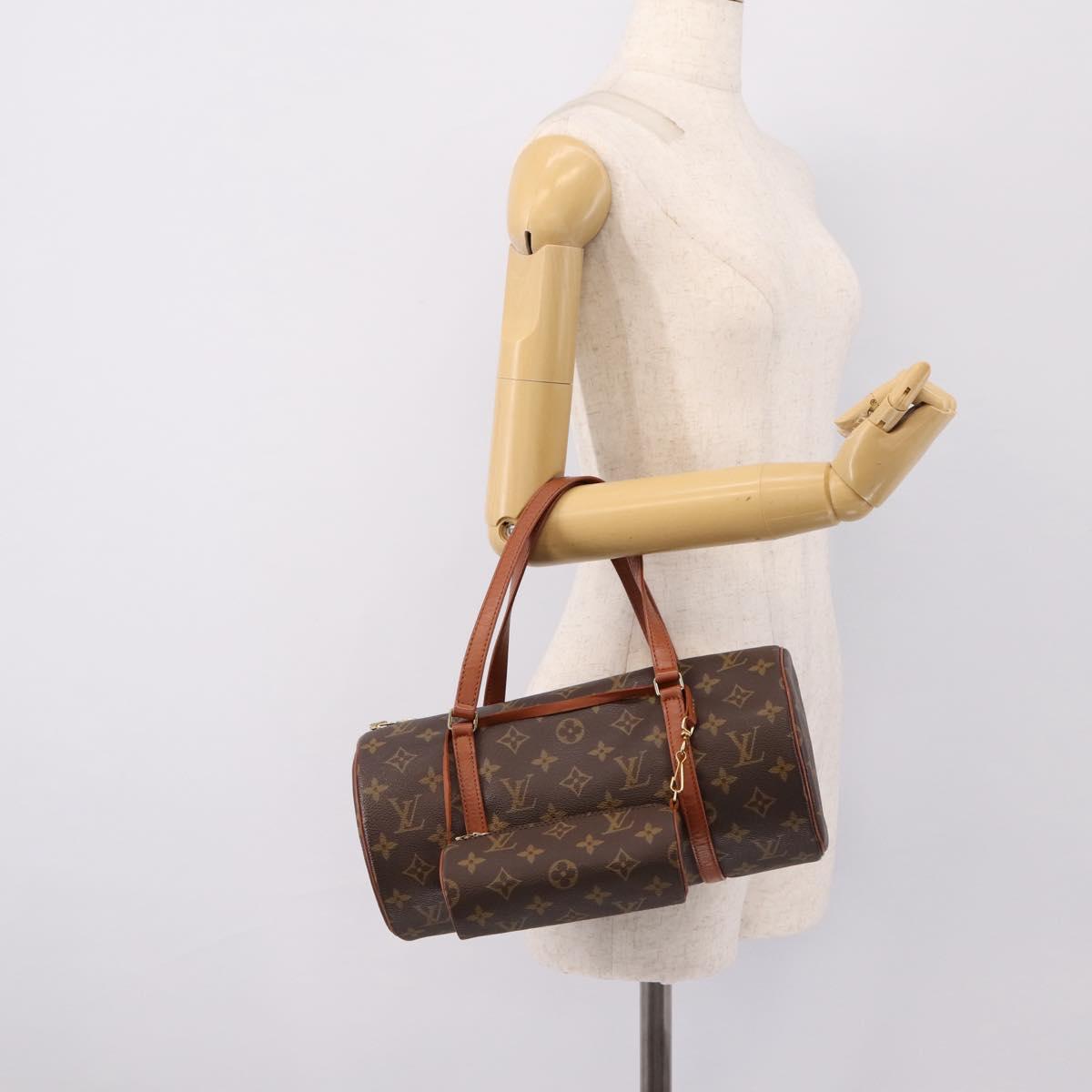 LOUIS VUITTON Monogram Papillon 30 Hand Bag M51385 LV Auth ka6058V