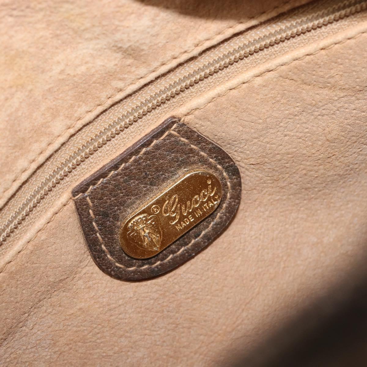 GUCCI GG Supreme Shoulder Bag PVC Beige Gold 001 067 1283 Auth ka6059