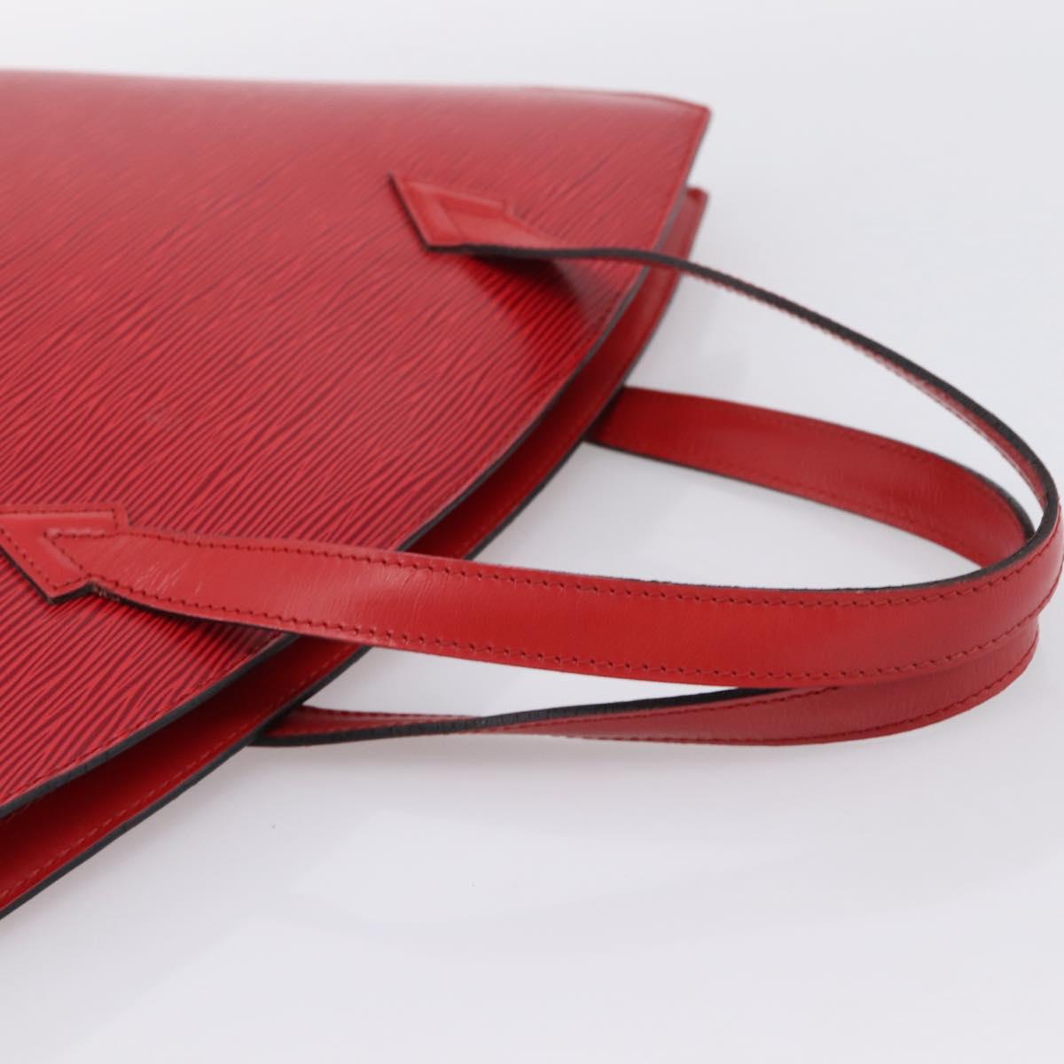 LOUIS VUITTON Epi Saint Jacques Hand Bag Red M52277 LV Auth ka6069