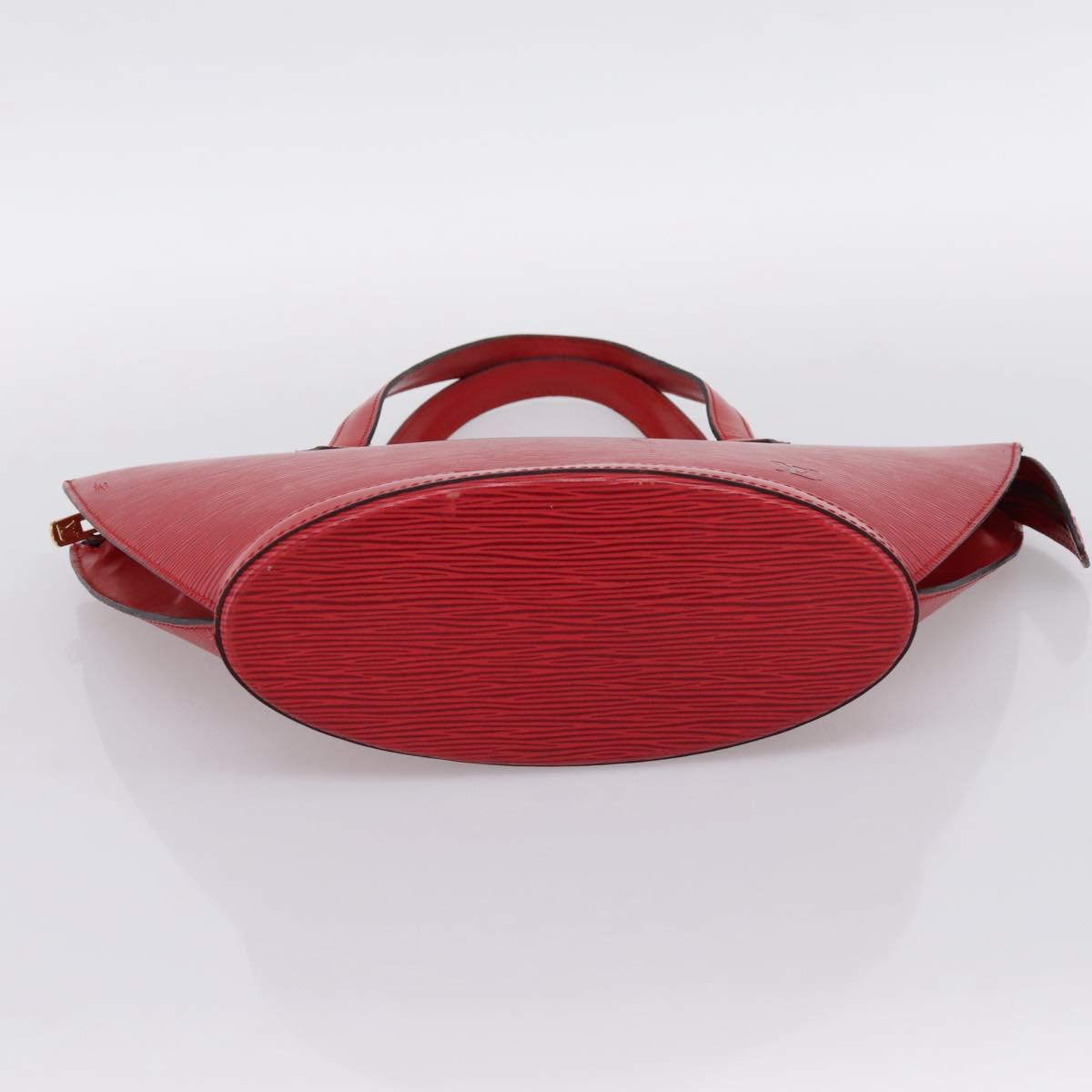 LOUIS VUITTON Epi Saint Jacques Hand Bag Red M52277 LV Auth ka6069