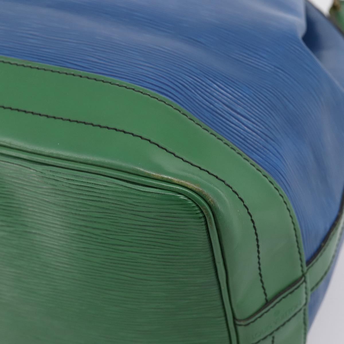 LOUIS VUITTON Epi Noe Shoulder Bag Green Blue M44044 LV Auth ka6071