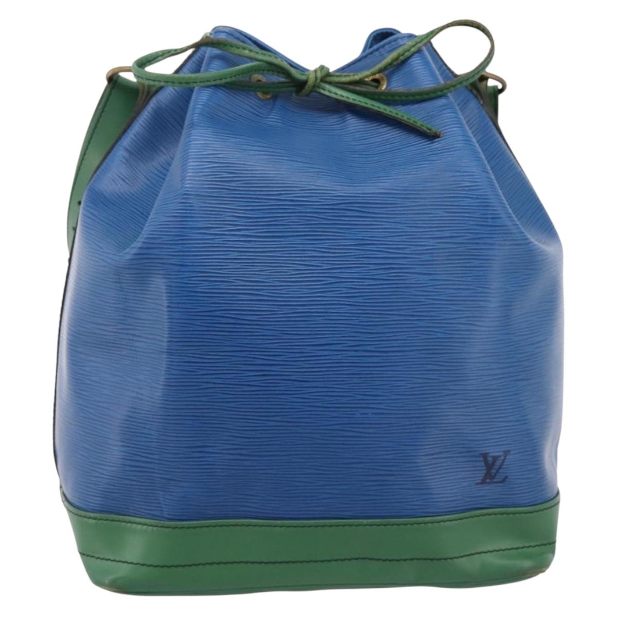 LOUIS VUITTON Epi Noe Shoulder Bag Green Blue M44044 LV Auth ka6071